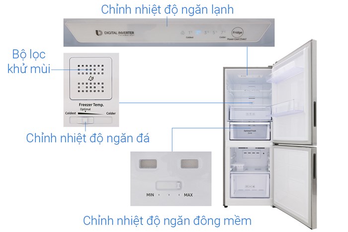 Tủ Lạnh Samsung Inverter 280 Lít RB27N4010S8/SV